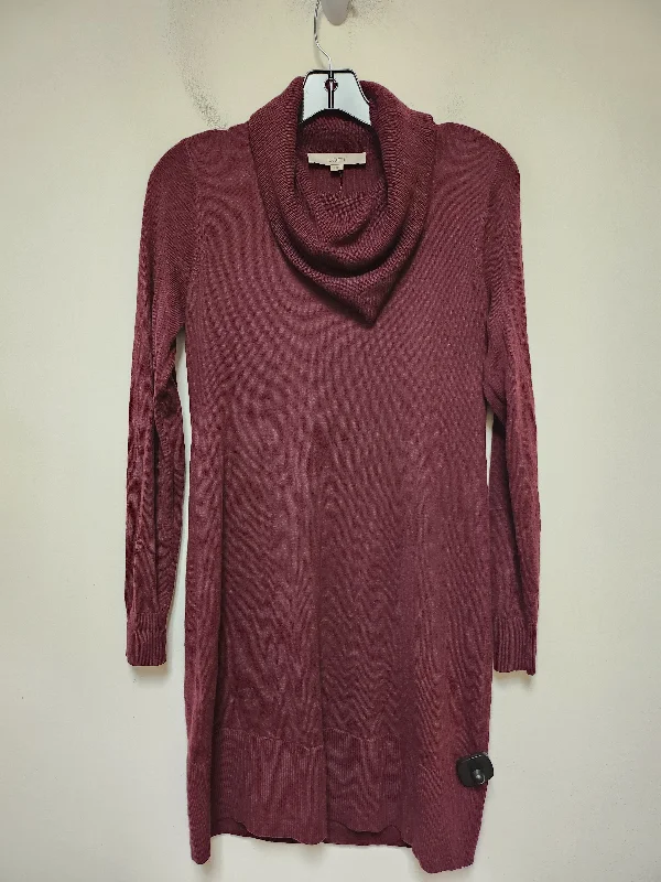 Huge Savings flowy evening dressDress Sweater By Loft In Maroon, Size: Xs