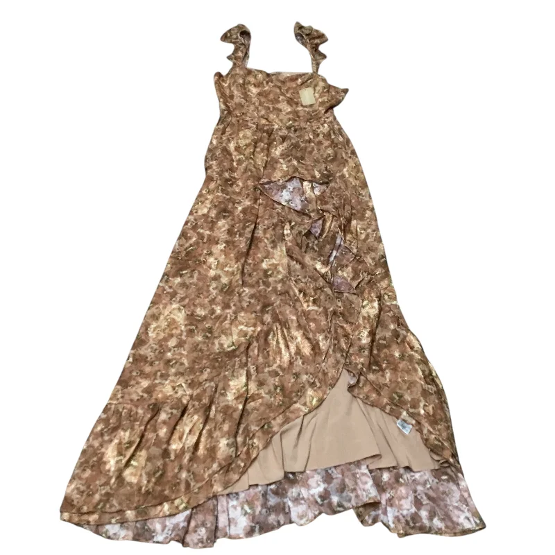 Great Bargains fitted dressDress Casual Maxi By Vestique In Brown, Size: M