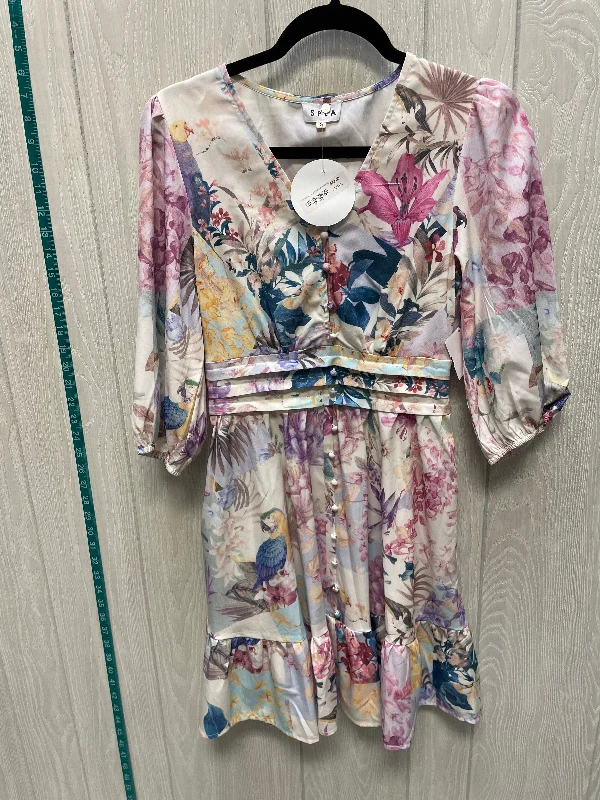 Stock Clearance evening dressDress Casual Short By SPLA In Floral Print, Size: S
