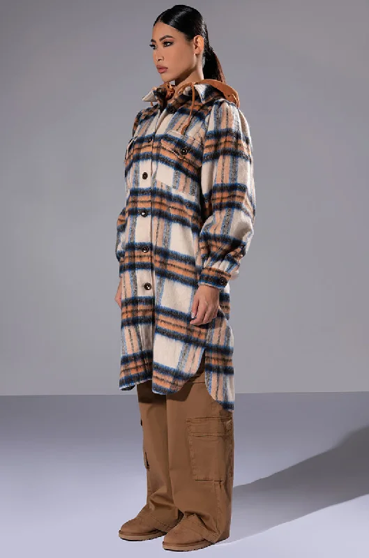 New Deals elegant coatSOMETHING IN THE AIR HOODED SHACKET