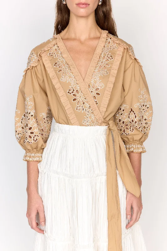 While Supplies Last Celeste Top | Khaki
