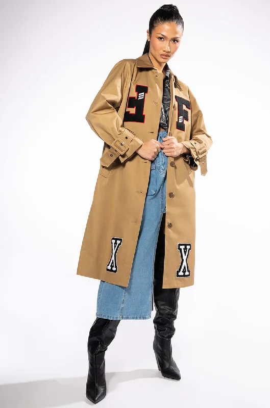 The Best Prices trendy casual outerwearBEST IN CLASS PATCHWORK TRENCH COAT