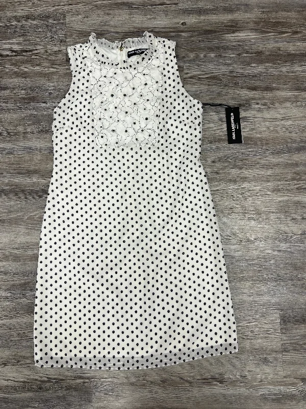 Special Promotion wrap-around dressBlack & White Dress Designer Karl Lagerfeld, Size 10