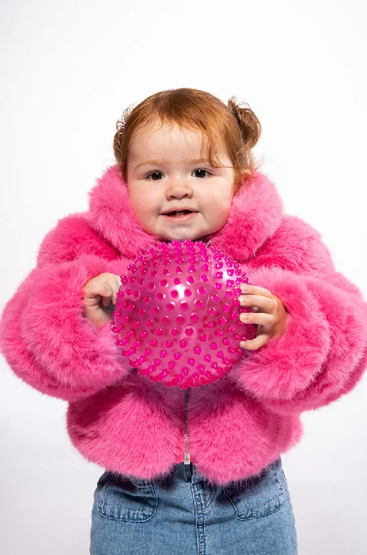 Early Access lightweight outerwearKIDS BARBZ FAUX FUR JACKET