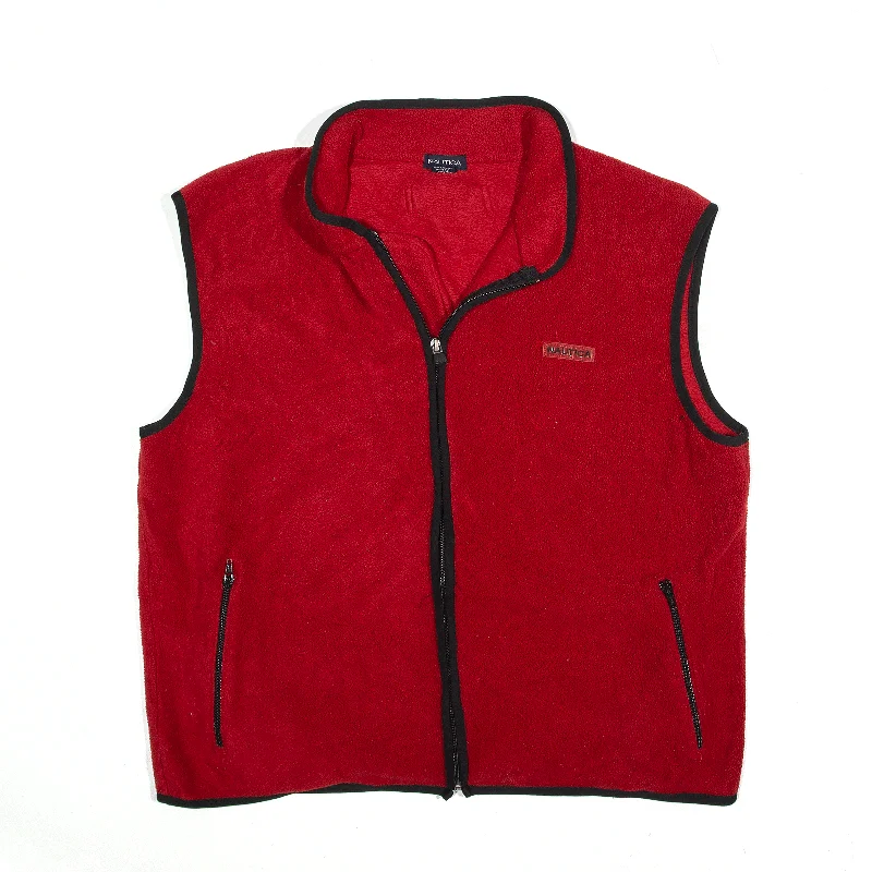 Exclusive Offers slim fit coatNAUTICA Fleece Gilet Red Womens XL