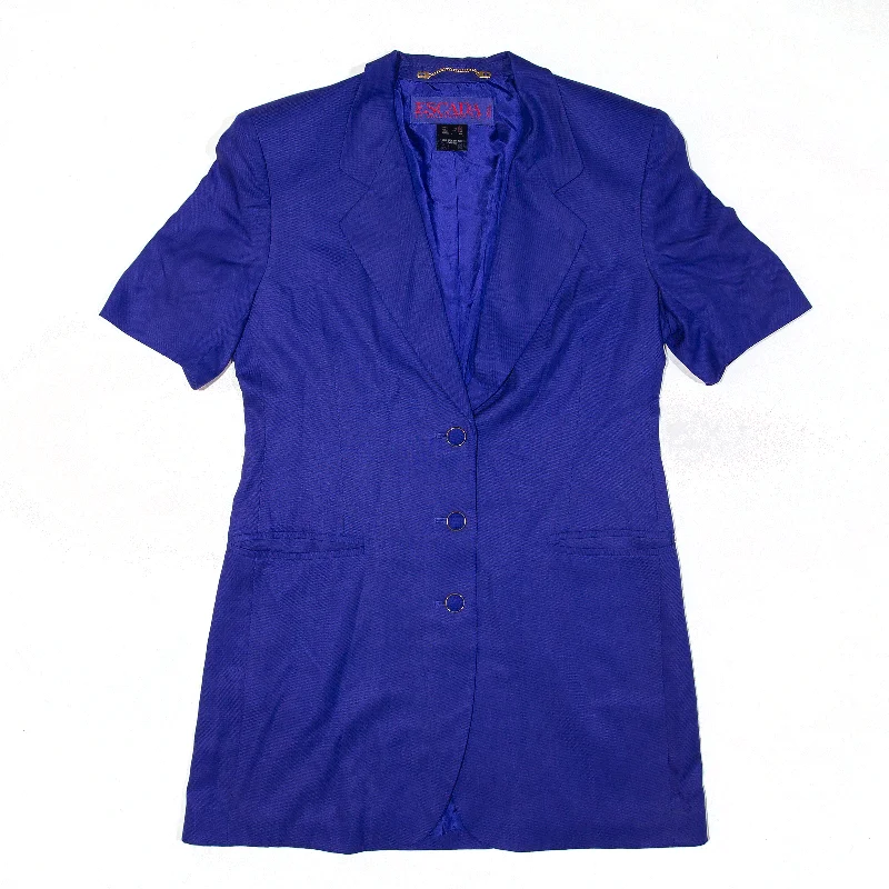 Markdown Madness lightweight outerwearESCADA Silk Blazer Jacket Purple Womens M