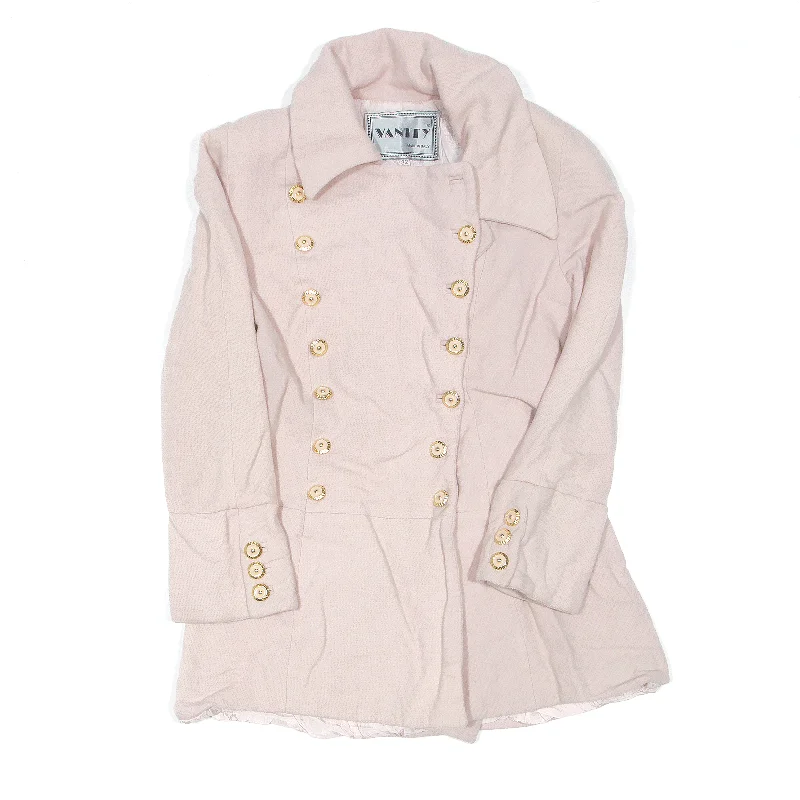 Daily Deals cozy winter coatVANITY Blazer Jacket Pink 90s Womens M