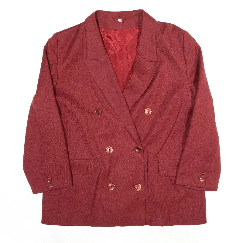 Super Sale graphic coatACCESS Jacket Red 80s Wool Blazer Womens XL