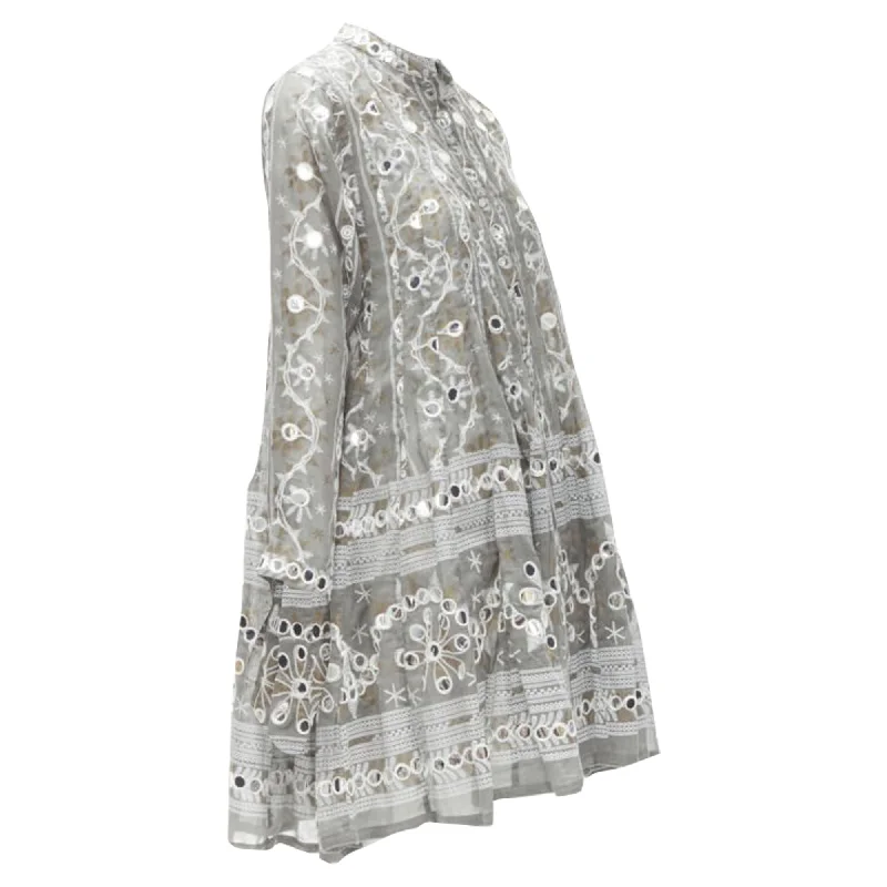 Last Chance Juliet Dunn London silver pailette jacket