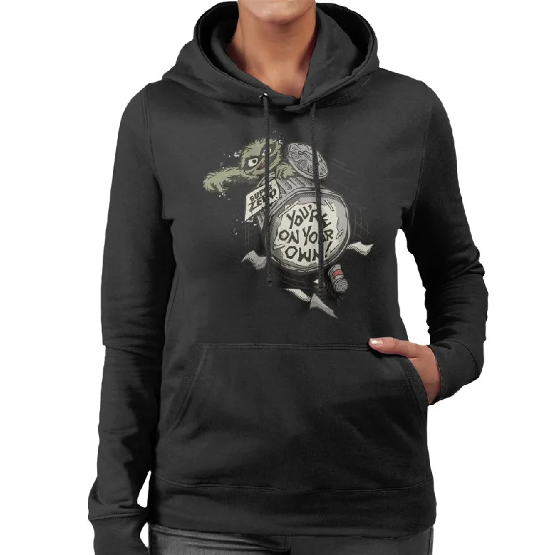 Early Access oversized pullover sweatshirtSesame Street Oscar The Grouch You're On Your Own Women's Hooded Sweatshirt Early Access oversized pullover sweatshirtSesame Street Oscar The Grouch You're On Your Own Women's Hooded Sweatshirt