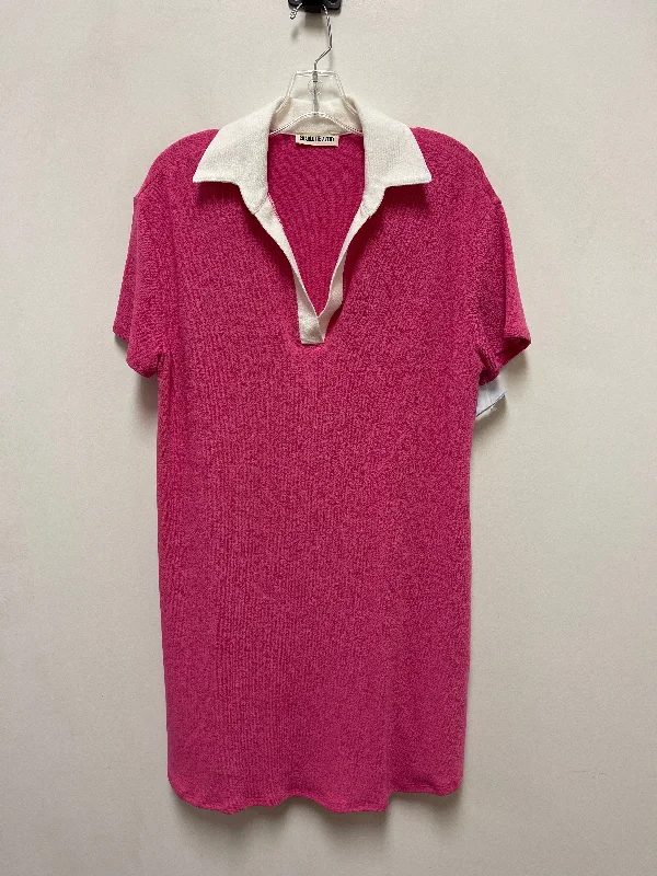 Discount Days textured dressDress Casual Midi By Clothes Mentor In Pink, Size: M