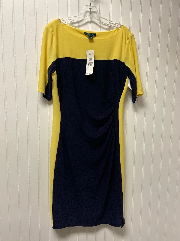 Bargain Blast summer floral dressDress Work By Ralph Lauren In Navy, Size: Xl