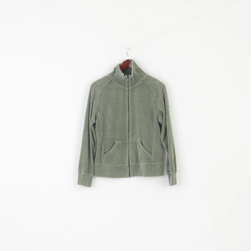 Exclusive Access Everlast Women M  Sweatshirt Green Boxing Vintage Cotton Blend Zip Up Sportswear Top
