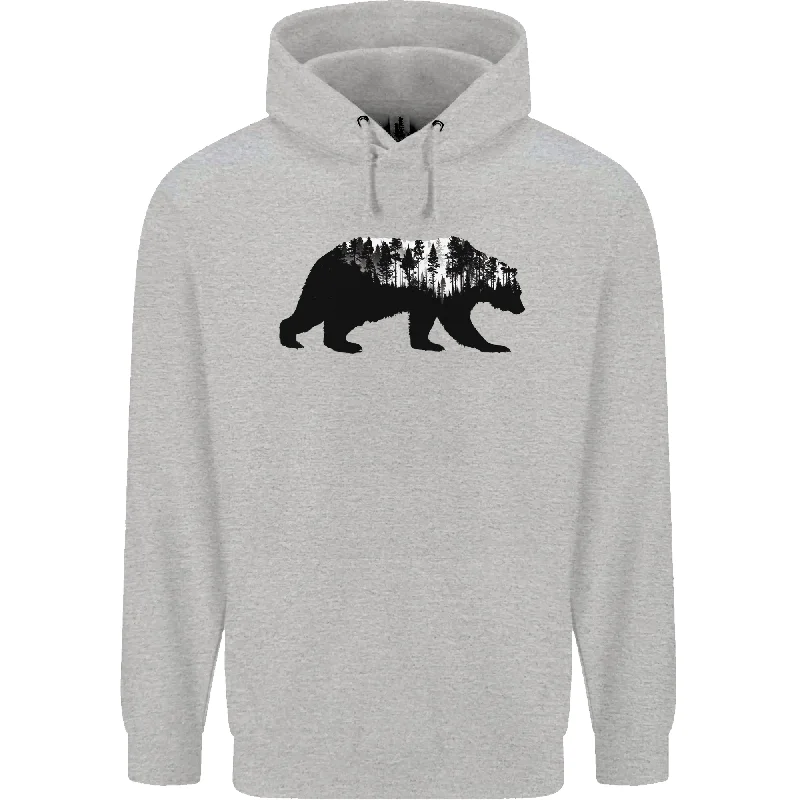 Weekend Deal high-fashion hoodieA Double Exposure Grizzly Bear Trekking Mens 80% Cotton Hoodie Weekend Deal high-fashion hoodieA Double Exposure Grizzly Bear Trekking Mens 80% Cotton Hoodie