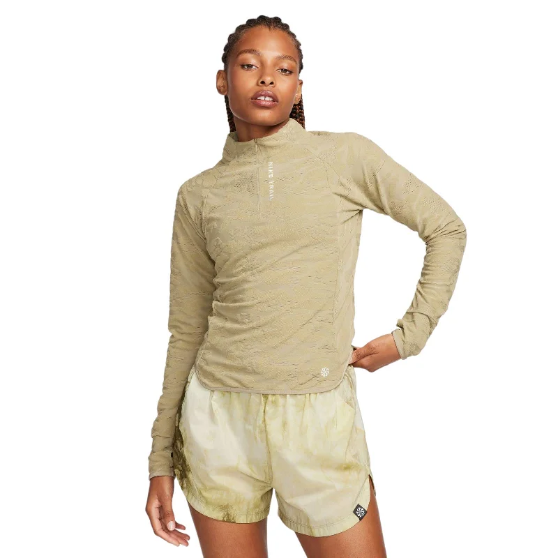 Amazing Deals Nike Trail Womens Dri-FIT Half Zip Mid Layer Top
