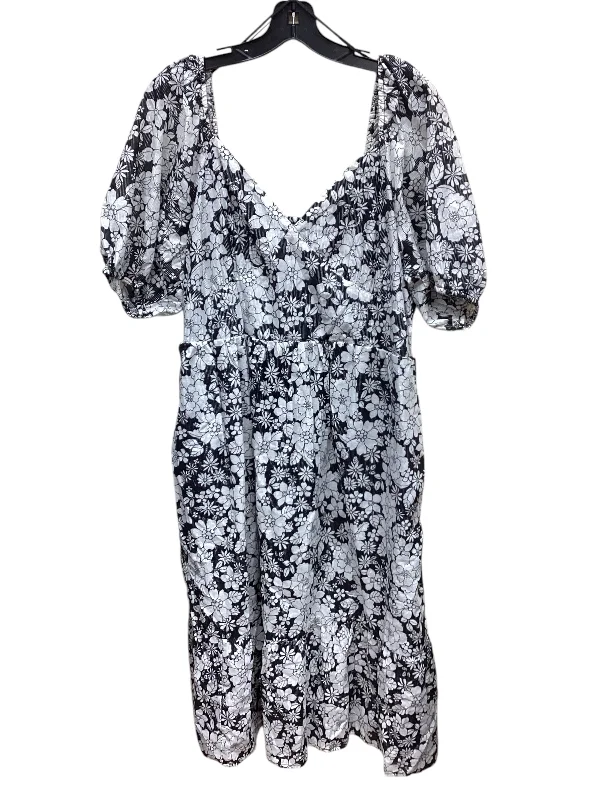 Super Sale ruffle dressDress Casual Short By Gap In Floral Print, Size: Xl