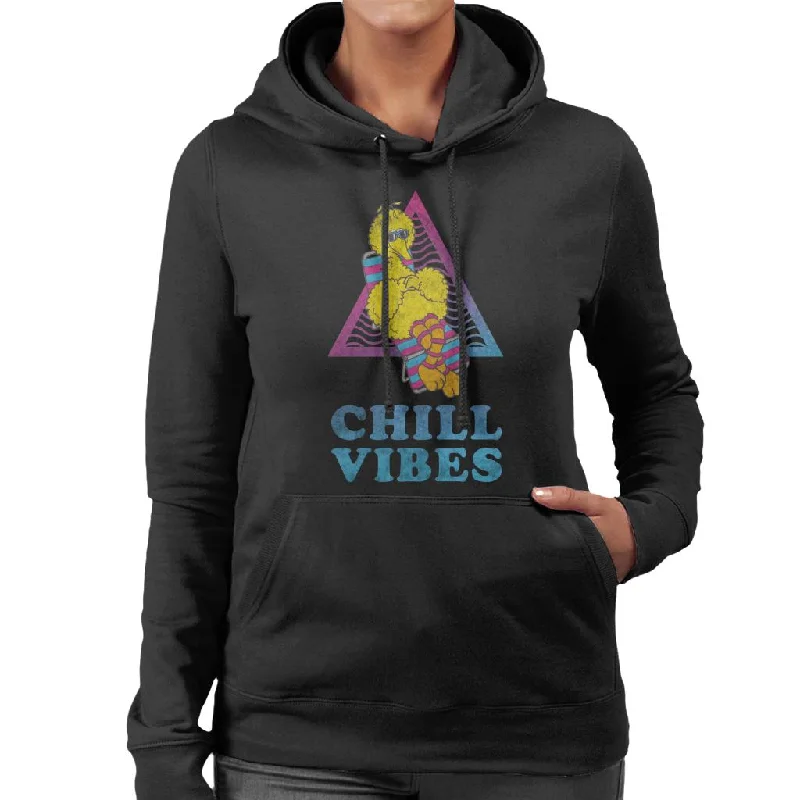 Flash Sale fleece hoodieSesame Street Big Bird Chill Vibes Women's Hooded Sweatshirt Flash Sale fleece hoodieSesame Street Big Bird Chill Vibes Women's Hooded Sweatshirt