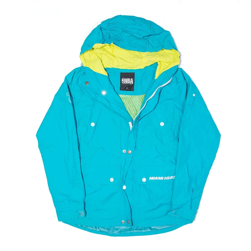 Best Seller high-fashion coatNBA Miami Heat Jacket Blue Hooded Shell Womens S
