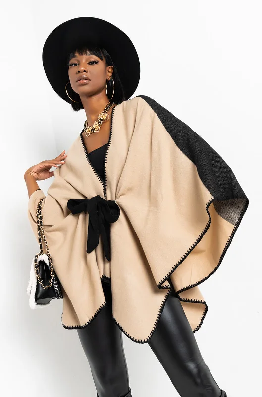 Exclusive Preview MEEGHAN TIE WRAP PONCHO