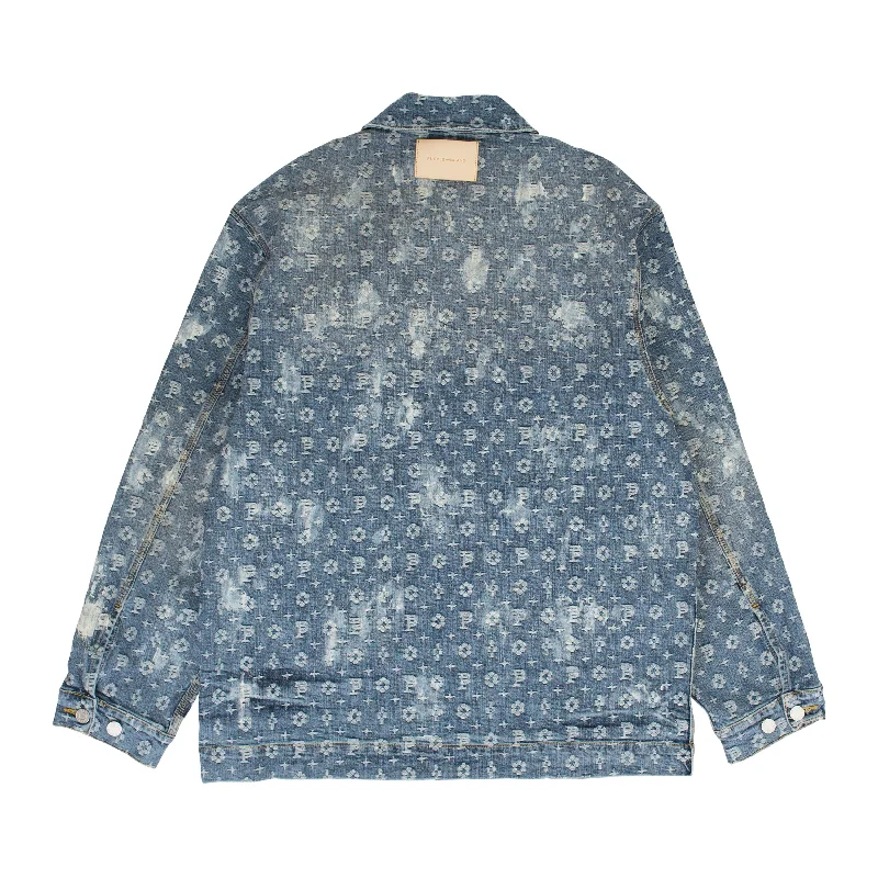 Today’s Deal JACQUARD MONOGRAM Indigo DENIM JACKETS