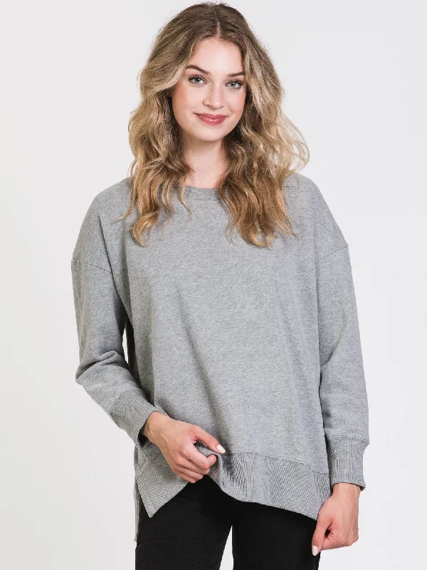 Get It Before It’s Gone HARLOW SIENNA CREW NECK FLEECE - CLEARANCE