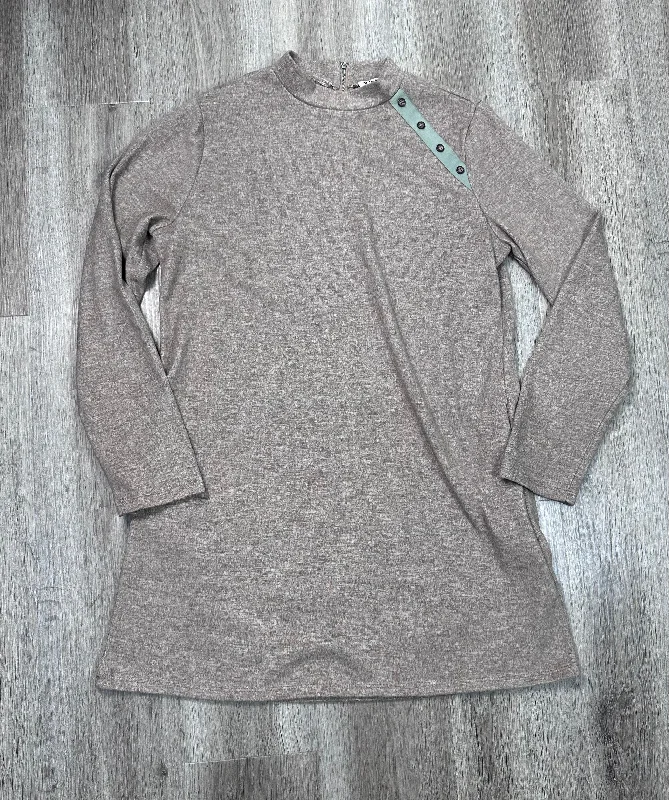 YEAR-End Sale sleek midi dressDress Sweater By Wonderland by Orange In Tan, Size: L