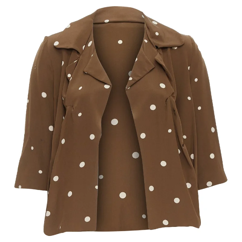 Online Exclusive Marni Silk Polka Dot Print Relaxed Blazer