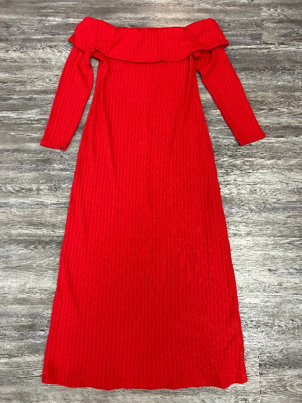 Value Deals backless dressDress Casual Maxi By Old Navy In Red, Size: L