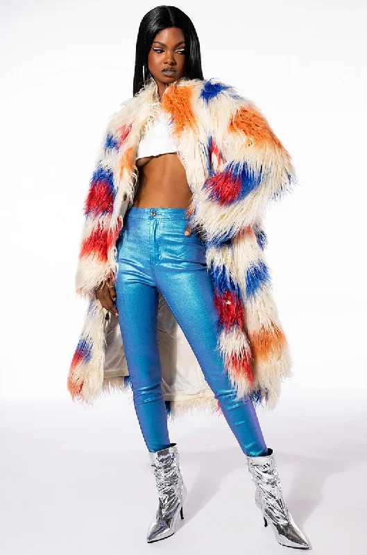 Price Drop cozy coatAZALEA WANG KAT FAUX FUR TRENCH