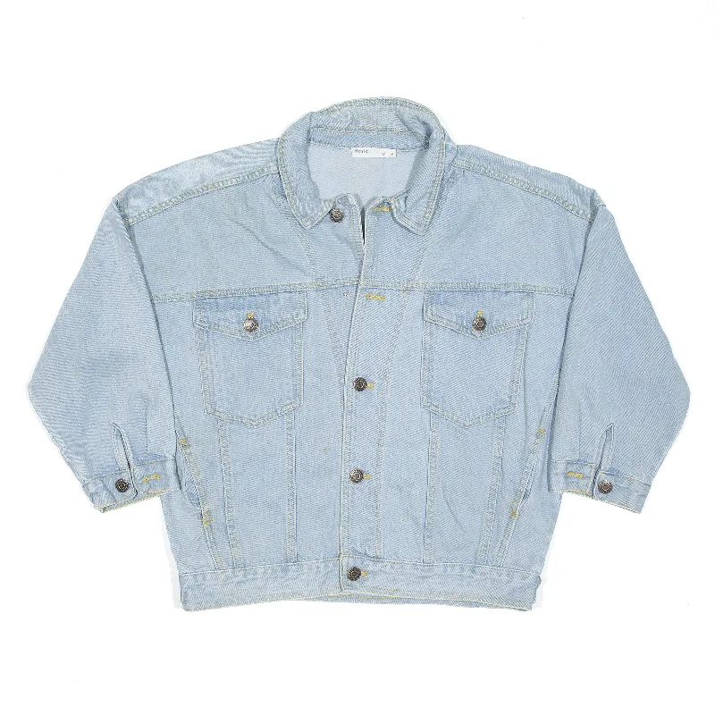 Markdown Madness chic padded coatJacket Blue Denim Womens L