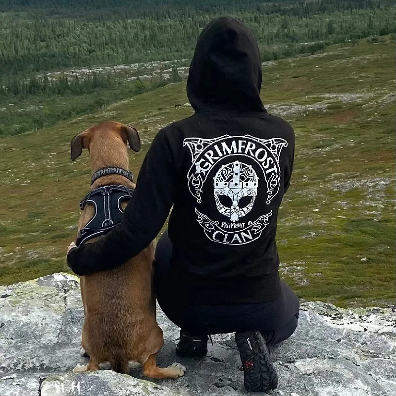 Fantastic Offers Women's Premium Zoodie, Grimfrost Clan, Black