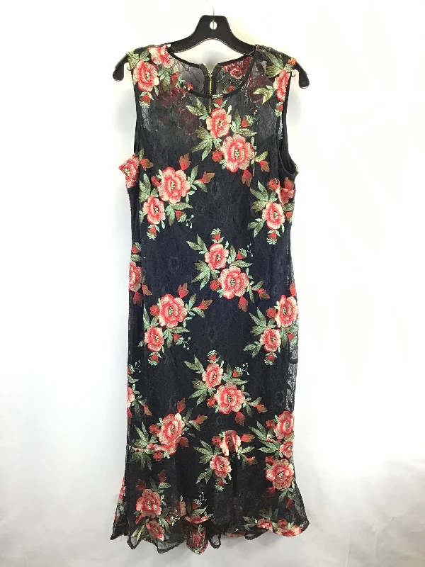 Early Access casual shift dressDress Casual Midi By Calvin Klein In Floral Print, Size: Xl