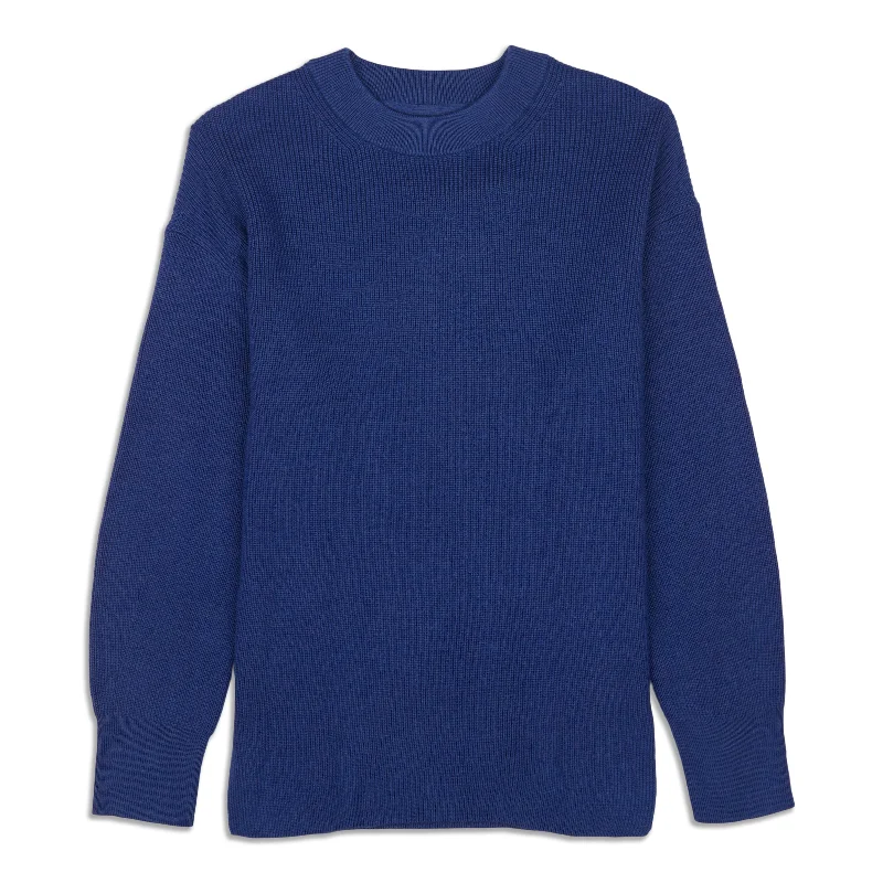 Stock Up and Save Merino Wool-Blend Ribbed Crewneck Sweater - Resale