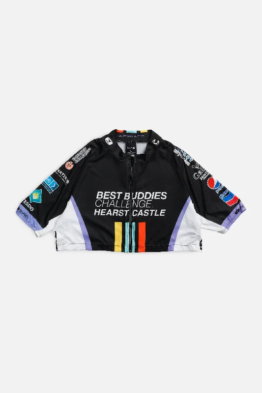 Super Deal luxury fitness sweatshirtRework Crop Cycling Jersey - XL