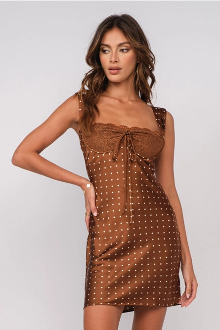 Daily Deals Polka Dot Bra Top Mini