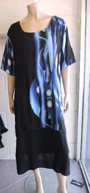 Exclusive Savings flowy evening dressPlusss Crinkle Rayon Dress