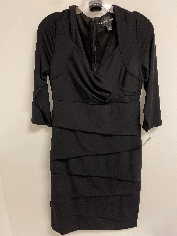 Act Fast statement dressDress Casual Midi By Clothes Mentor In Black, Size: S