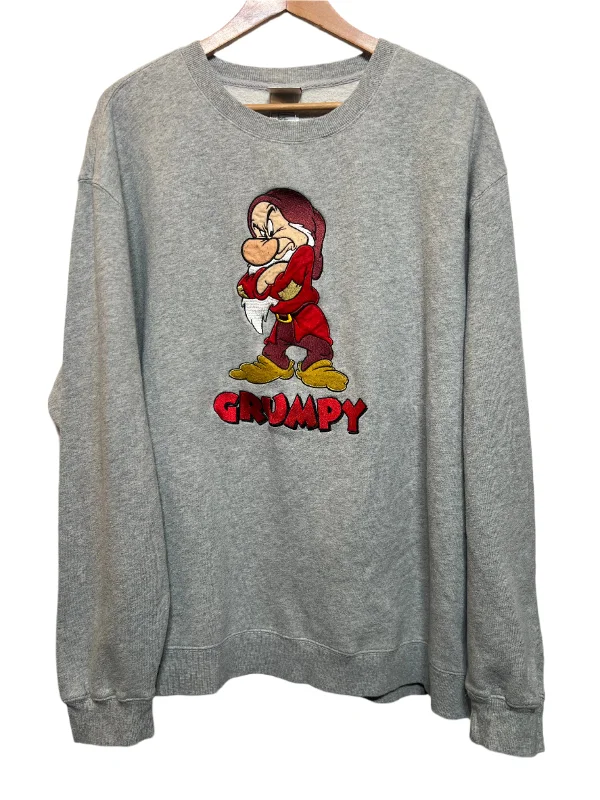 Major Savings chic fitness hoodieDisney Grumpy Grey Sweatshirt (Size XL)
