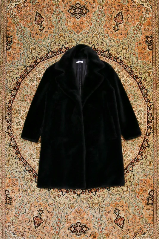 Price Rollback fashion coat with hoodSATORU SASAKI Far Coat (BLK)