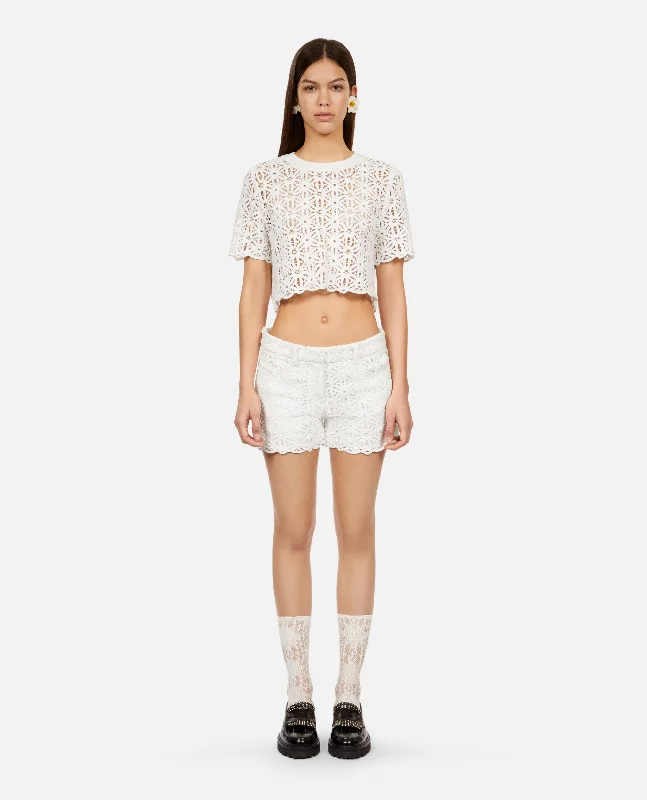 Extra Savings Guipure Top | Women | White