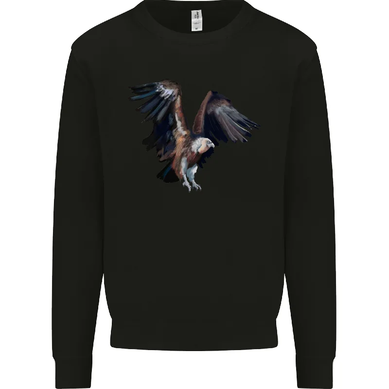 Price Slash gym ready hoodieA Vulture Illustration Birds of Prey Mens Sweatshirt Jumper