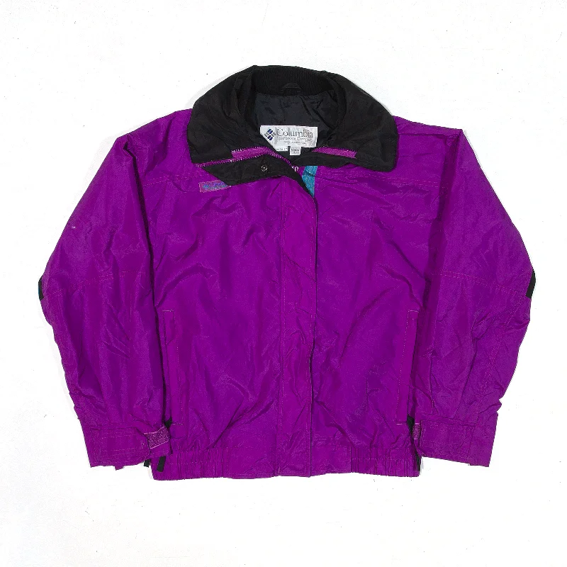 Exclusive Deal sporty jacketCOLUMBIA BugaBoo Jacket Purple Colourblock Nylon Rain Womens S