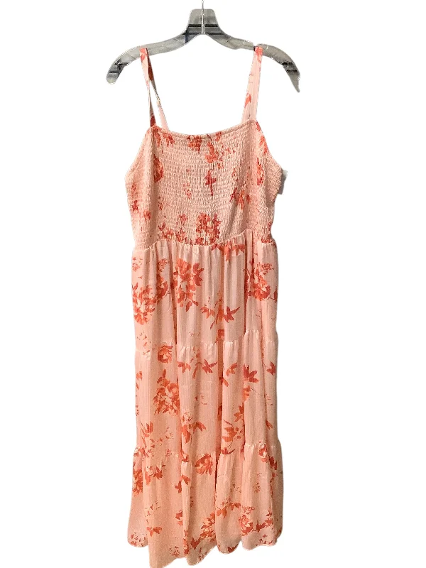 Final Clearance elegant dressDress Casual Maxi By Lane Bryant In Coral, Size: 0x