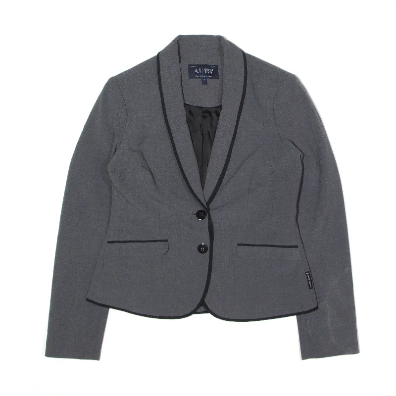 Exclusive Deal oversized trench coatARMANI JEANS Jacket Grey Blazer Womens S