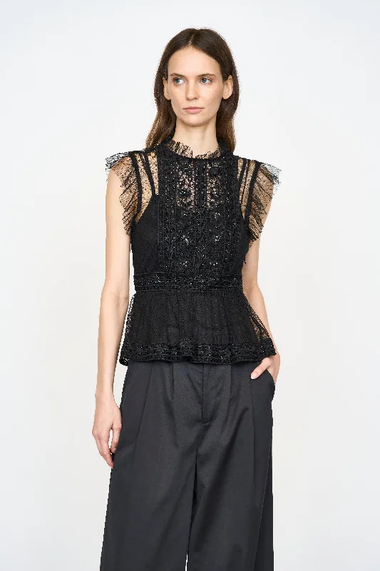 New Arrival Tessa Top | Black