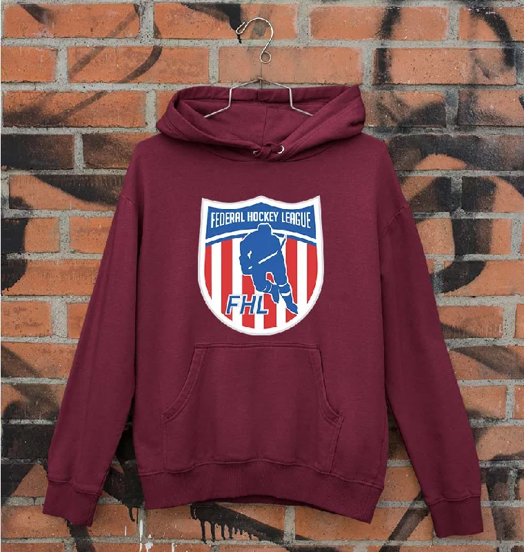 Clearance Items sleek hoodieFederal Hockey League Unisex Hoodie for Men/Women