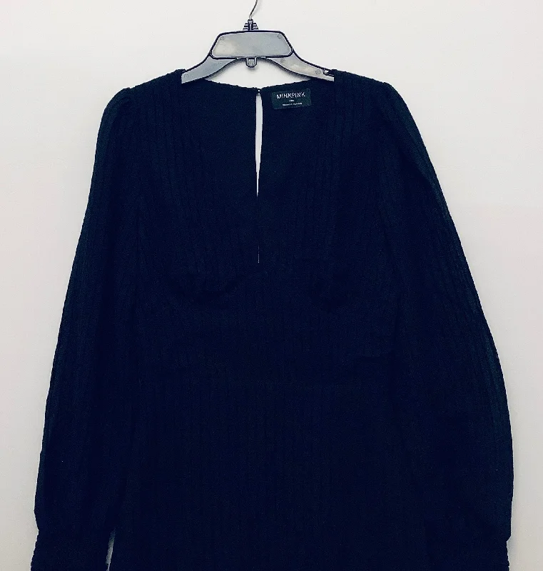 Members Only silk dressDress Casual Short By Minkpink In Black, Size: L