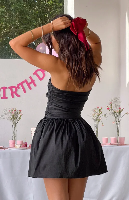 Friends and Family Sale comfortable coatCall On Me Black Strapless Mini Dress