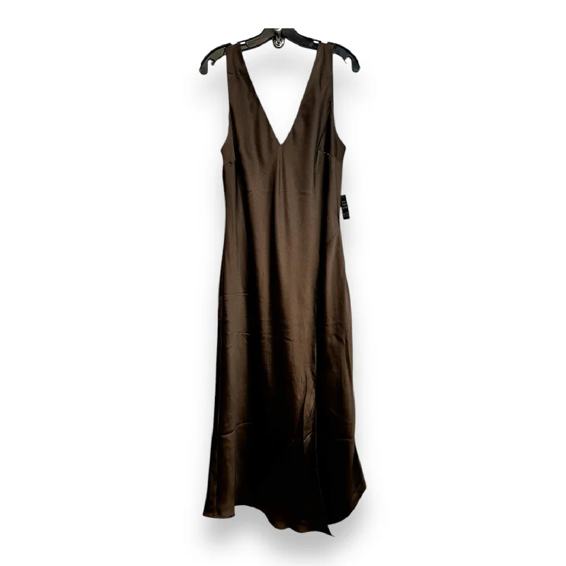 Value Deals chic slip dressDress Party Midi By Express In Bronze, Size: L