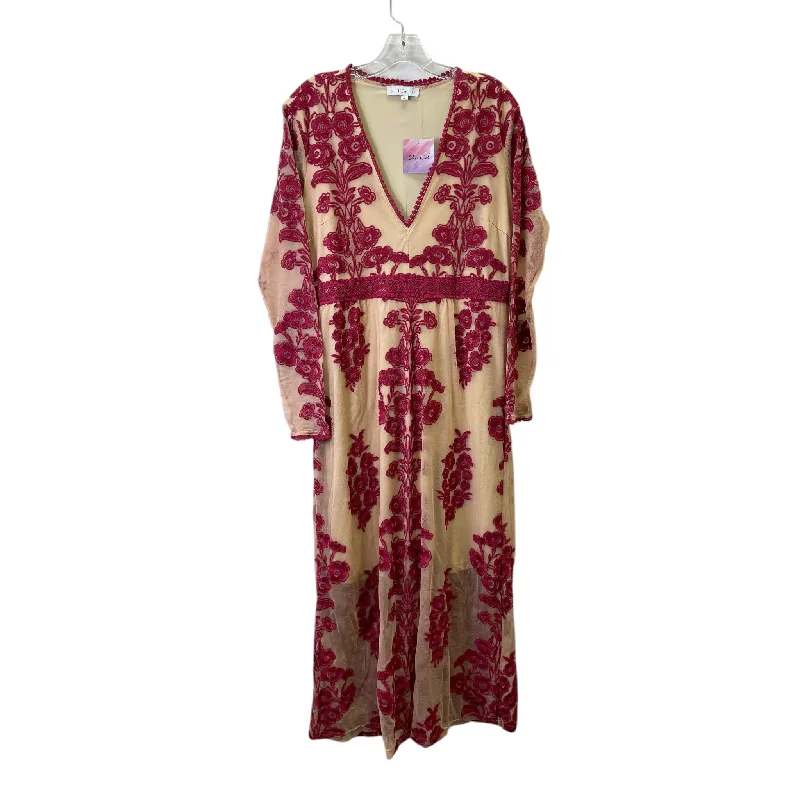 Savings Alert tiered dressDress Casual Maxi By Chicwish In Red, Size:Xl